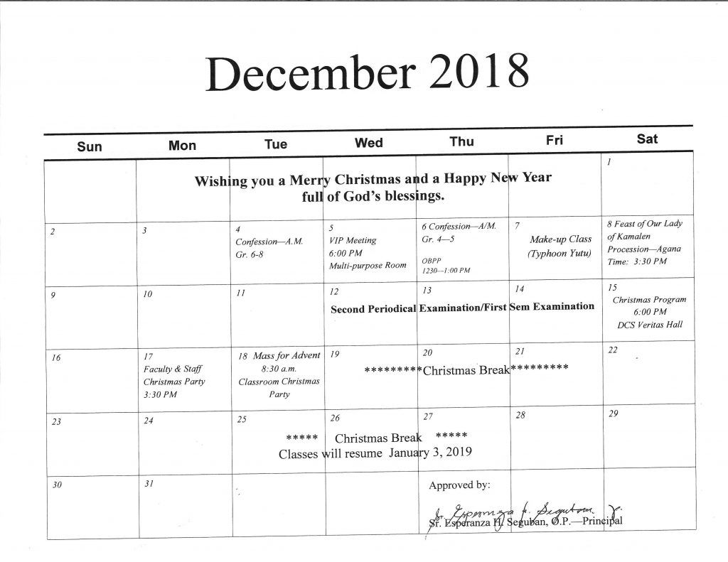 december-2018-calendar-of-events-dominican-catholic-school